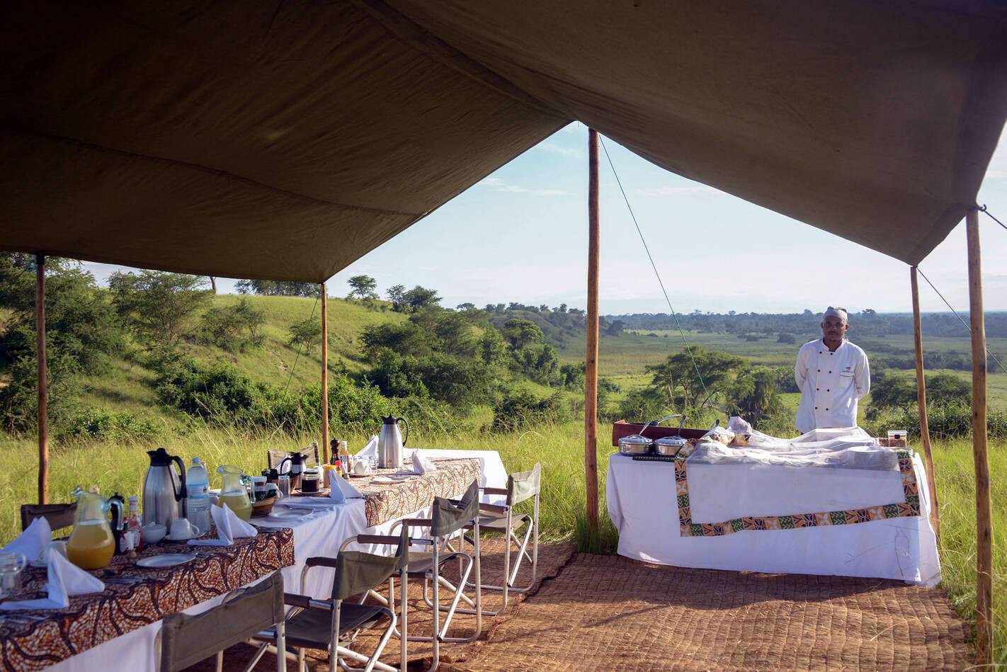 Ishasha Wilderness Camp Ouganda Buffet